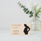 Peach & Black Doctor Visitekaartje (Staand voorkant)