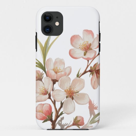 Peach Blossom Botanical Case-Mate iPhone Case (Achterkant)