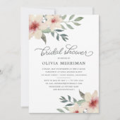 Peach Blossom Bridal Shower Uitnodiging (Voorkant)