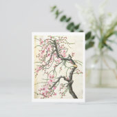 Peach blossom briefkaart (Staand voorkant)