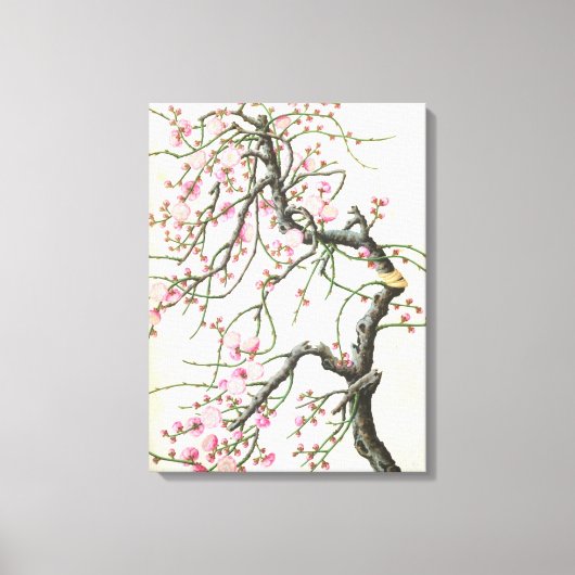 Peach blossom canvas afdruk (Voorkant)