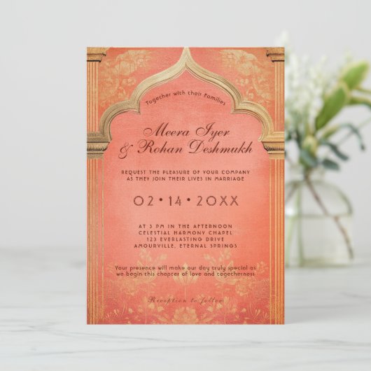 Peach Blossom: De eeuwige genade Kaart (Staand voorkant)