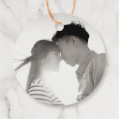 Peach Blossom Double Happiness Chinese bruiloft Bedankjes Labels (Achterkant)