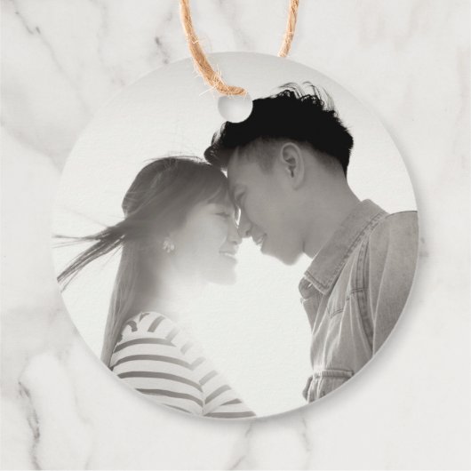 Peach Blossom Double Happiness Chinese bruiloft Bedankjes Labels (Achterkant)