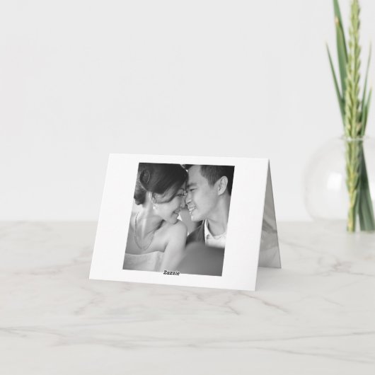 Peach Blossom Double Happiness Chinese bruiloft Bedankkaart (Achterkant)