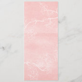 Peach Blossom Double Happiness Chinese bruiloft Menu (Achterkant)