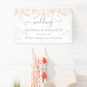 Peach Blossom Floral Wedding Spandoek (Insitu)