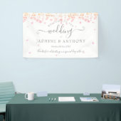 Peach Blossom Floral Wedding Spandoek (Beurs)