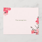 Peach Blossom Happy Moederdag-fotokaart Briefkaart (Achterkant)