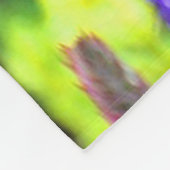 Peach Blossom Hummingbird Fleece Deken (Hoek)