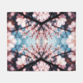 Peach Blossom Kaleidoscope Fleece Deken (Voorkant (Horizontaal))