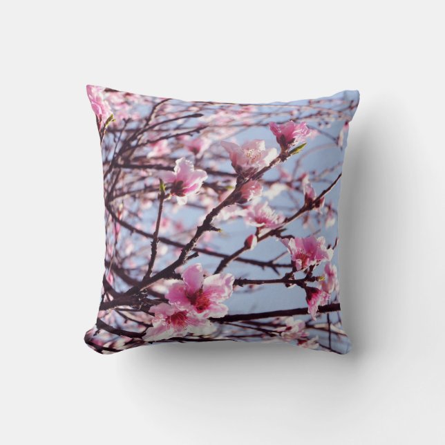 Peach Blossom Kussen (Voorkant)