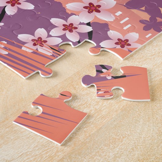 Peach Blossom Legpuzzel (Zijkant)