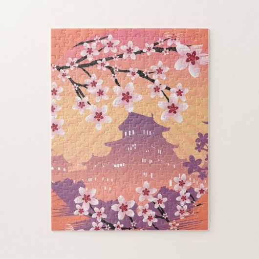 Peach Blossom Legpuzzel (Verticaal)