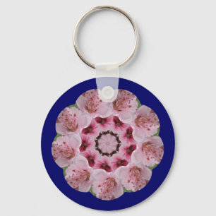 Peach Blossom Mandala Sleutelhanger