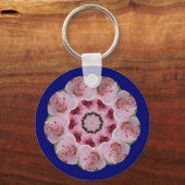 Peach Blossom Mandala Sleutelhanger (Voorkant)