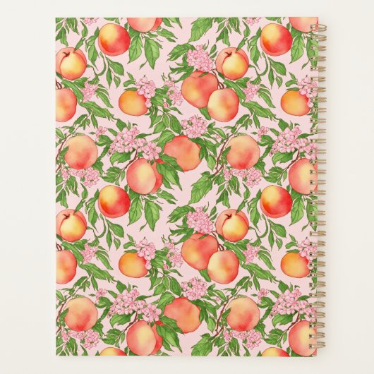 Peach Blossom Monogram Dagplanner Planner (Achterkant)