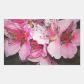 Peach Blossom Rechthoekige Sticker (Voorkant)