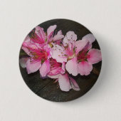 Peach Blossom Ronde Button 5,7 Cm (Voorkant)