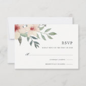 Peach Blossom RSVP-kaart RSVP Kaartje (Voorkant)