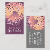 Peach Blossom Spa en Salon Visitekaartje (Voorkant / Achterkant)