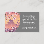 Peach Blossom Spa en Salon Visitekaartje (Achterkant)