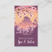 Peach Blossom Spa en Salon Visitekaartje (Voorkant)