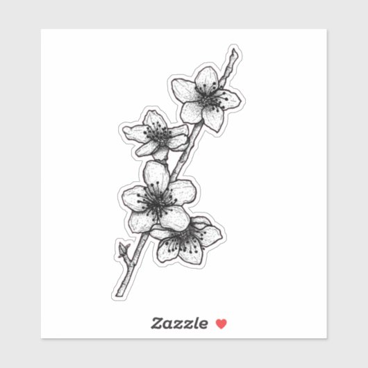 Peach Blossom Sticker (Vel)