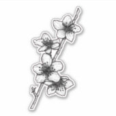 Peach Blossom Sticker (Voorkant)