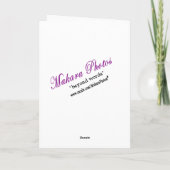 Peach Blossom Sympathy Card Kaart (Achterkant)