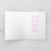 Peach Blossom Sympathy Card Kaart (Binnen)