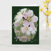 Peach Blossom Sympathy Card Kaart (Gele Bloem)