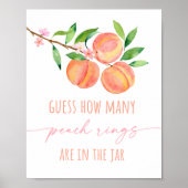 Peach Blossom Verjaardag Raad hoeveel spel Poster (Voorkant)