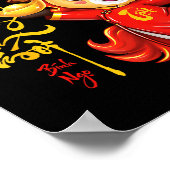 Peach Blossom Vietnamese Lunar New Year Horse 2026 Poster (Hoek)