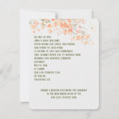 Peach Blossom Vow Renewal Kaart (Achterkant)