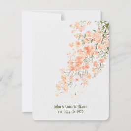 Peach Blossom Vow Renewal Kaart