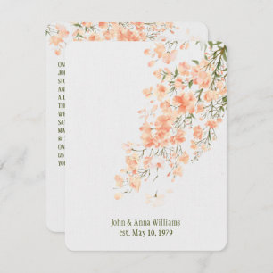 Peach Blossom Vow Renewal Kaart