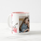 Peach Blossom Waterverf Moederdag Foto Mok (Voorkant links)