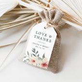 Peach Blossom Weddenschap Bedankt voor je plezier Cadeaulabel