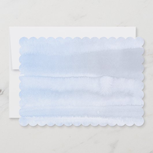 Peach Blossoms Dusty Blue Be My Maid of Honor Kaart (Achterkant)