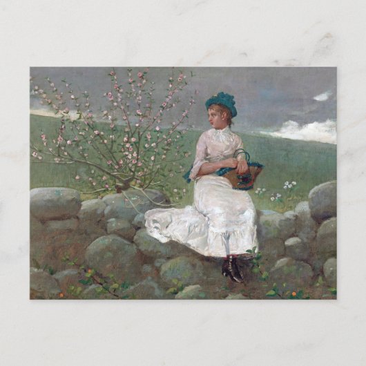 Peach Blossoms Spring Winslow Homer Briefkaart (Voorkant)