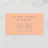 Peach Blue Beach Rocks Visitekaartje (Achterkant)