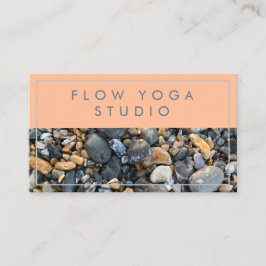 Peach Blue Beach Rocks Visitekaartje