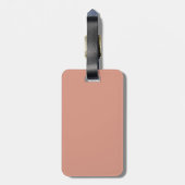 Peach Blush Bagagelabels Weddenstabel Plan /Favor (Achterkant verticaal)