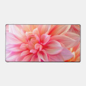 Peach Blush Dahlia Blossom Bureaumat (Voorkant)