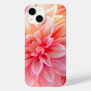 Peach Blush Dahlia Blossom Case-Mate iPhone 14 Hoesje
