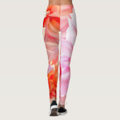 Peach Blush Dahlia Blossom Leggings (Achterkant)