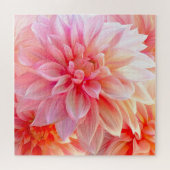 Peach Blush Dahlia Blossom Legpuzzel (Horizontaal)