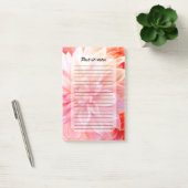 Peach Blush Dahlia Blossom Post-it® Notes (Kantoor)