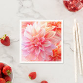 Peach Blush Dahlia Blossom Servet (Insitu)
